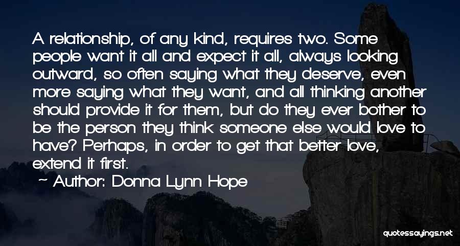 Extend Love Quotes By Donna Lynn Hope