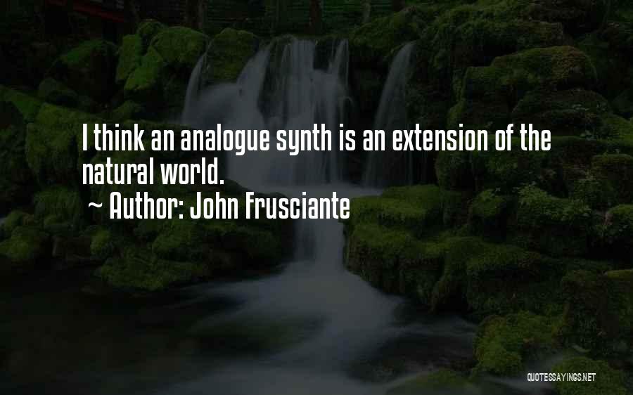 Extension Quotes By John Frusciante