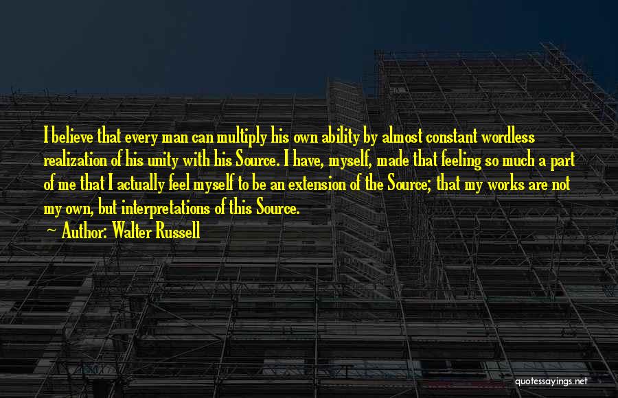 Extension Quotes By Walter Russell