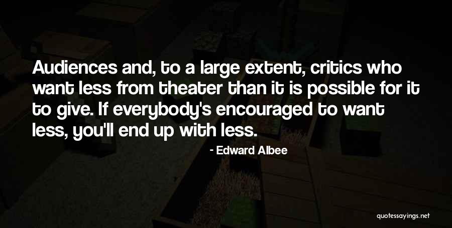 Extent Quotes By Edward Albee