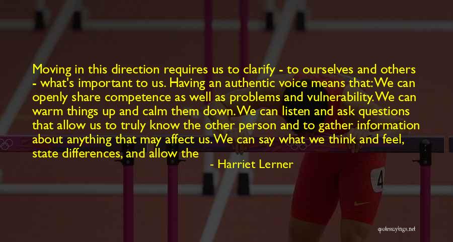 Exterioridade Quotes By Harriet Lerner
