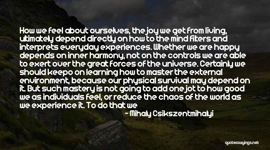 External Environment Quotes By Mihaly Csikszentmihalyi