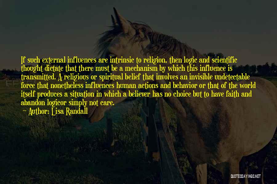 External Influences Quotes By Lisa Randall