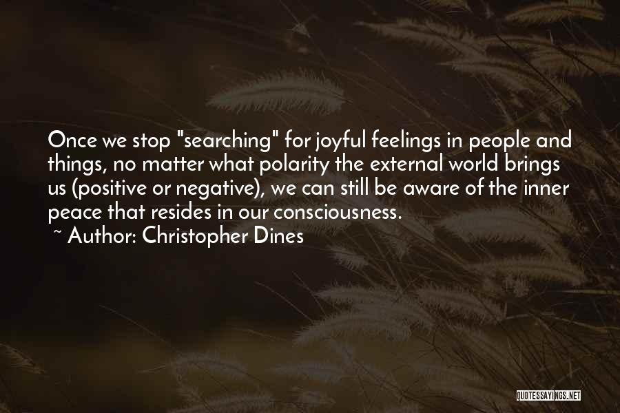 External Peace Quotes By Christopher Dines