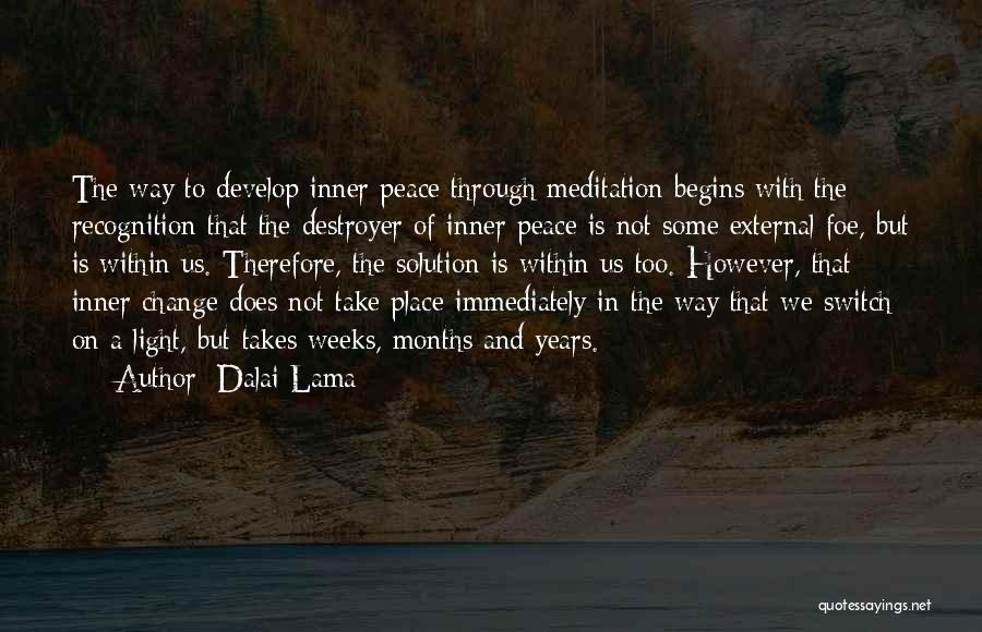 External Peace Quotes By Dalai Lama