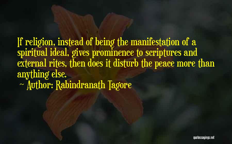 External Peace Quotes By Rabindranath Tagore