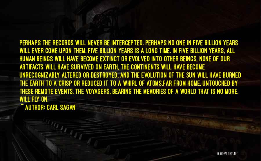 Extinct Quotes By Carl Sagan