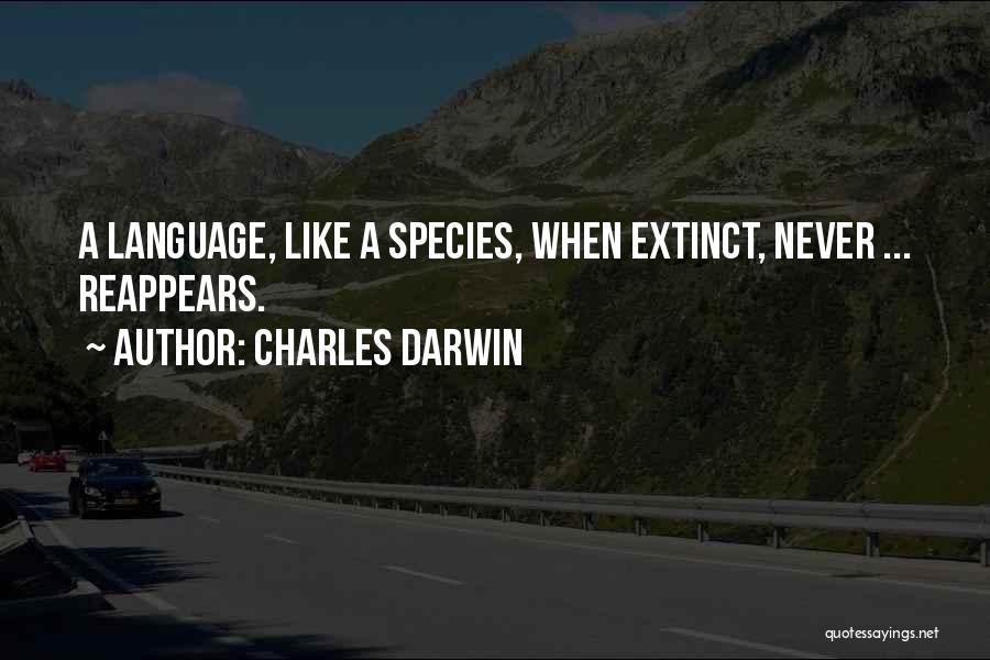 Extinct Species Quotes By Charles Darwin