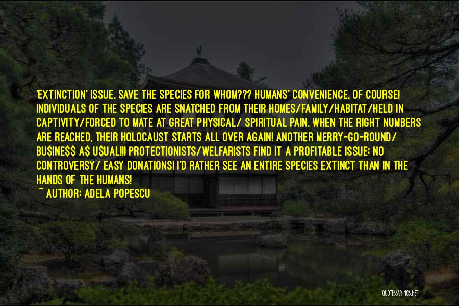 Extinction Of Species Quotes By Adela Popescu