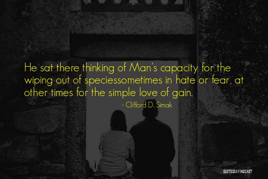 Extinction Of Species Quotes By Clifford D. Simak Extinction Of Species Quotes By Clifford D. Simak