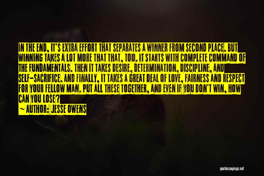 Extra Effort Quotes By Jesse Owens
