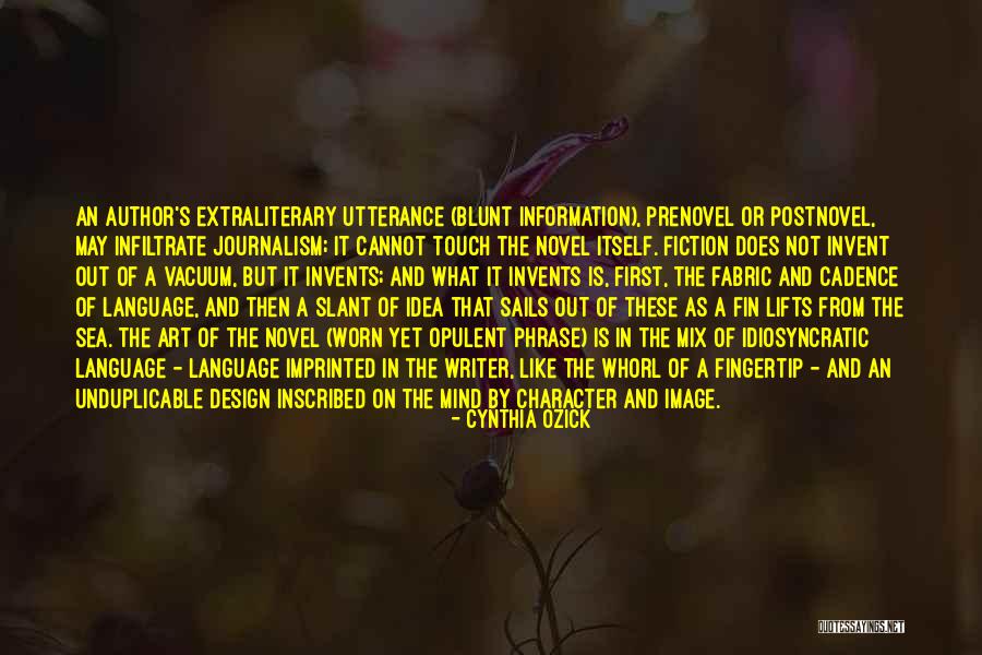 Extraliterary Quotes By Cynthia Ozick Extraliterary Quotes By Cynthia Ozick