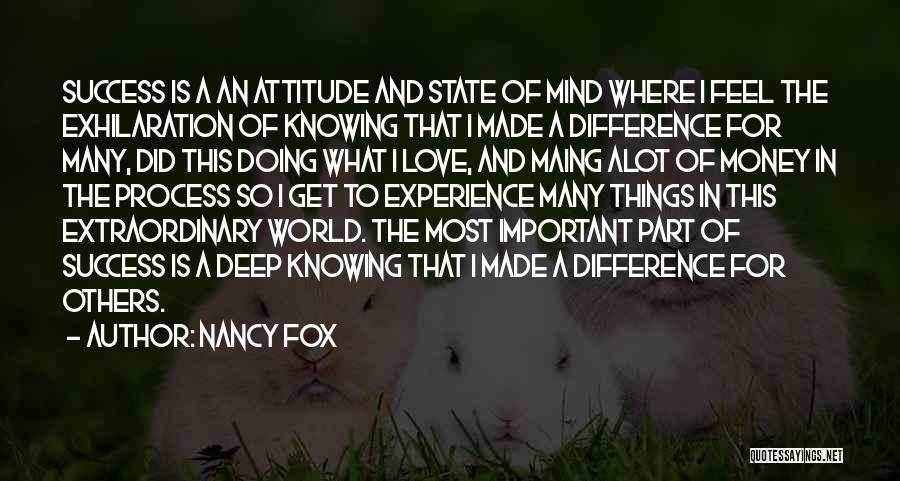 Extraordinary Experience Quotes By Nancy Fox