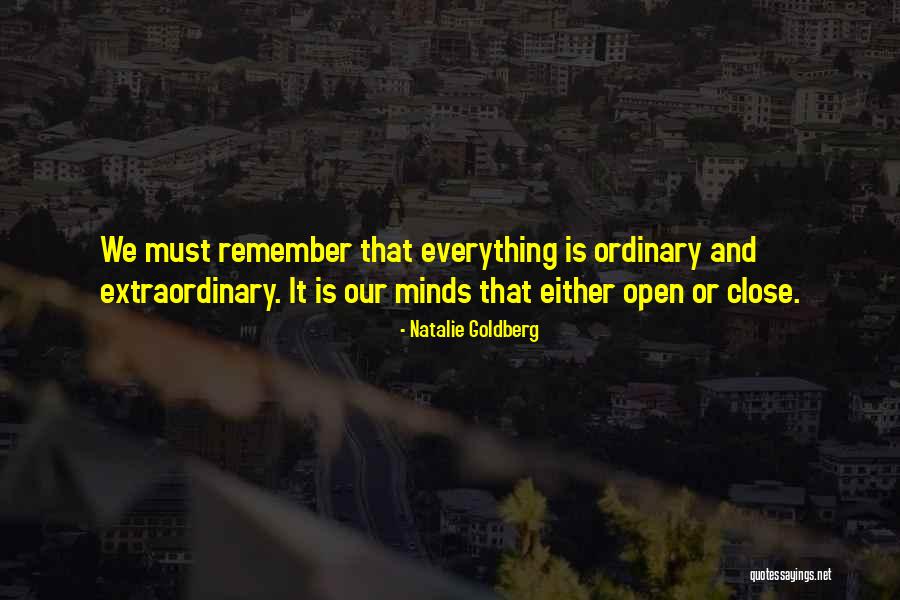 Extraordinary Minds Quotes By Natalie Goldberg Extraordinary Minds Quotes By Natalie Goldberg