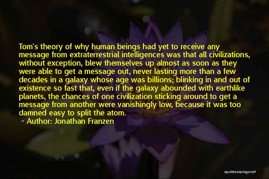 Extraterrestrial Life Quotes By Jonathan Franzen