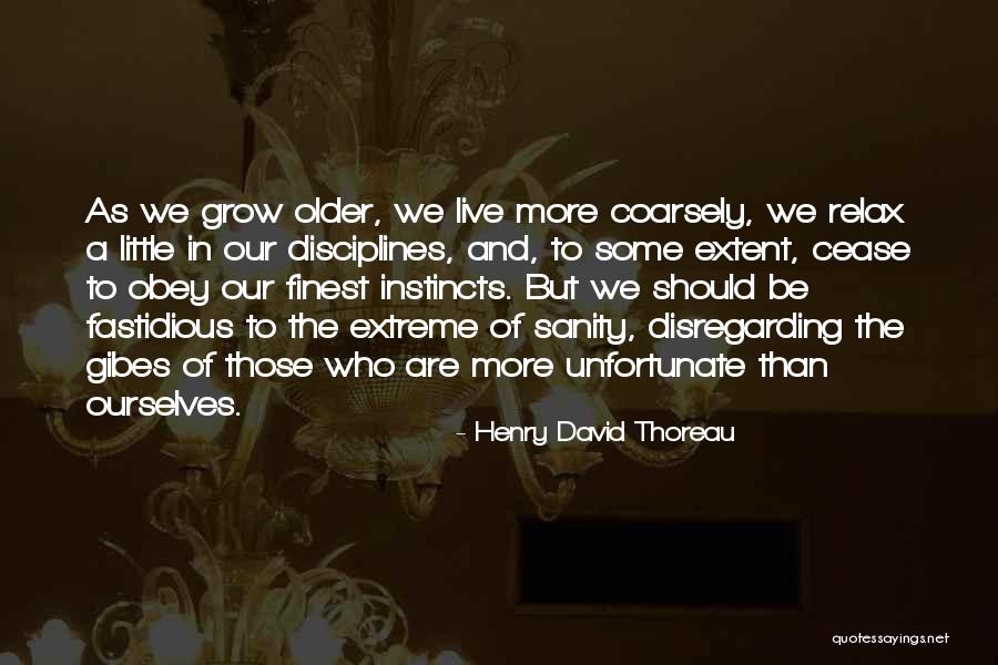 Extreme Discipline Quotes By Henry David Thoreau