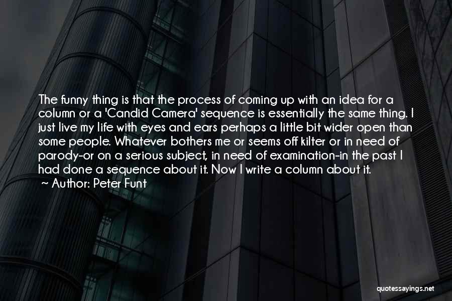 Eye And Art Quotes By Peter Funt