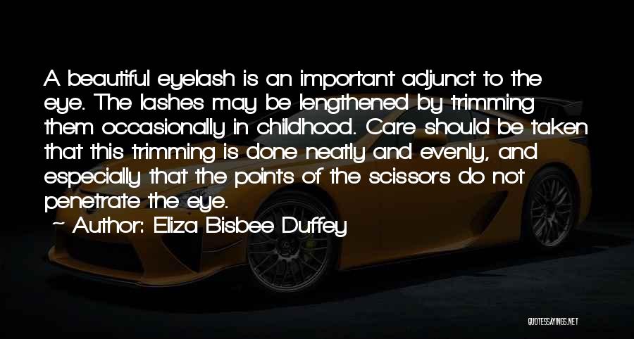 Eye Care Quotes By Eliza Bisbee Duffey