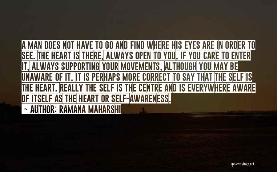 Eye Care Quotes By Ramana Maharshi