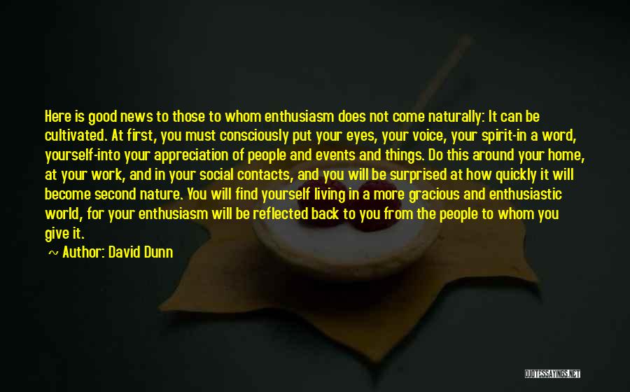 Eye Contacts Quotes By David Dunn