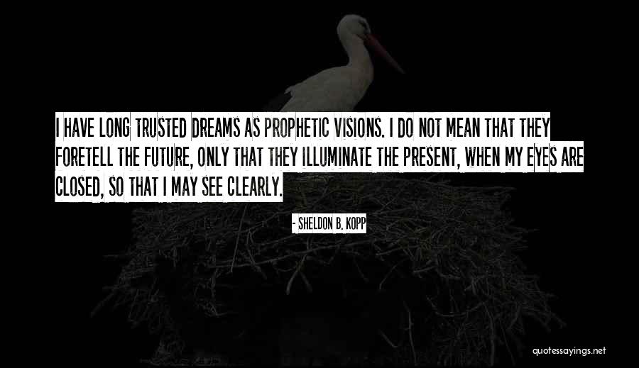 Eye Dream Quotes By Sheldon B. Kopp