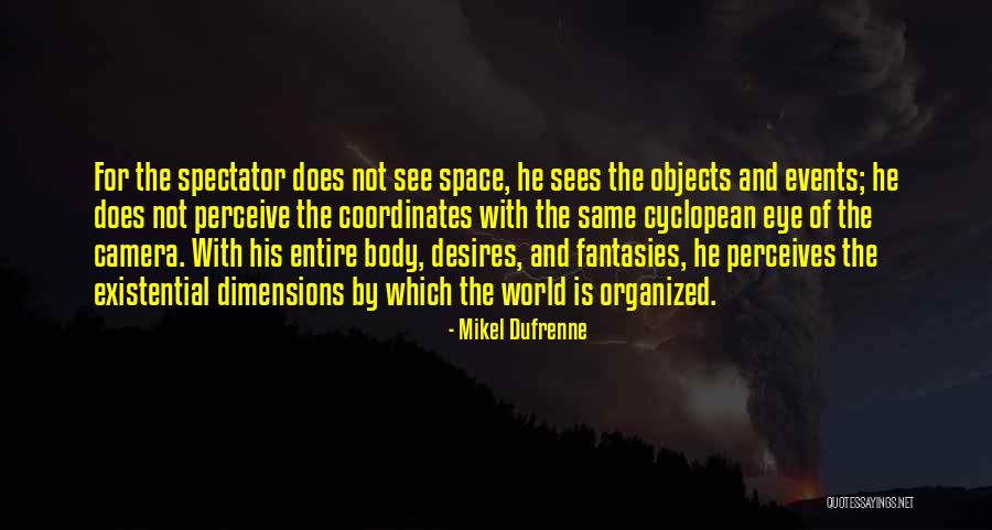 Eye Sees Quotes By Mikel Dufrenne