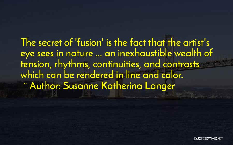 Eye Sees Quotes By Susanne Katherina Langer