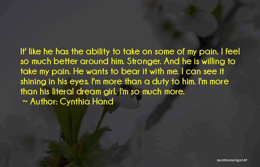 Eyes And Pain Quotes By Cynthia Hand