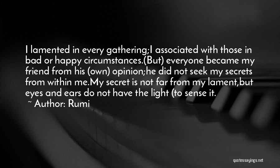 Eyes And Secrets Quotes By Rumi