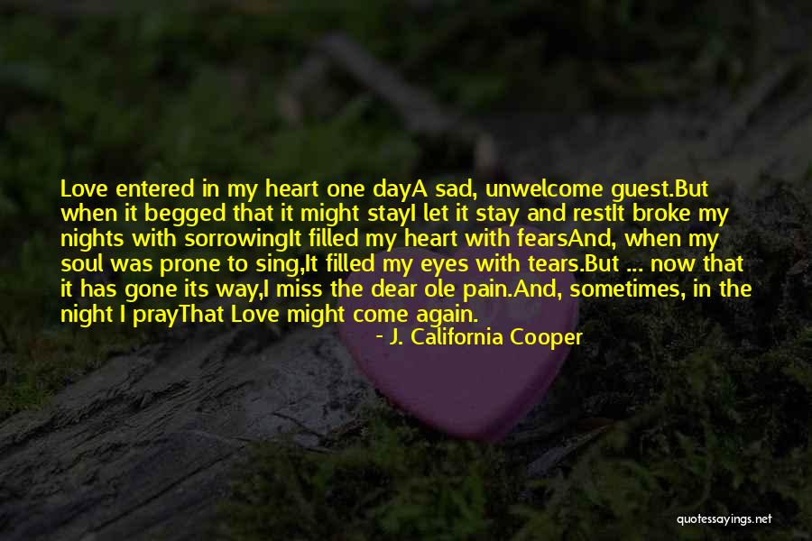 Eyes Filled With Tears Quotes By J. California Cooper