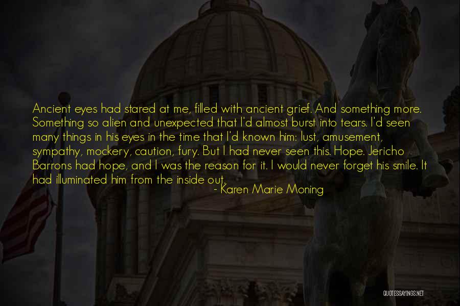 Eyes Filled With Tears Quotes By Karen Marie Moning Eyes Filled With Tears Quotes By Karen Marie Moning