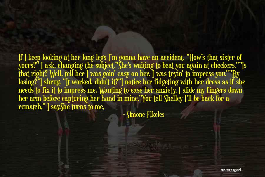 Eyes Looking Down Quotes By Simone Elkeles