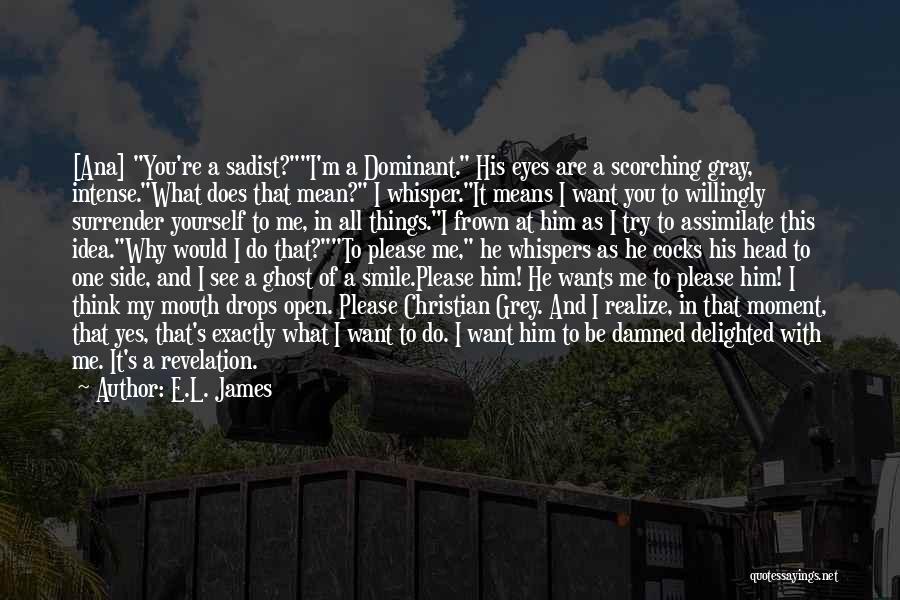 Eyes N Smile Quotes By E.L. James