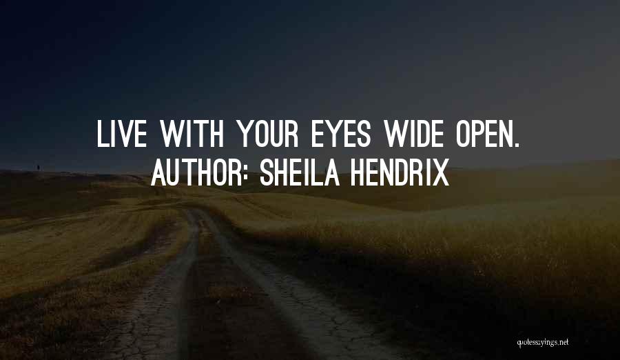 Eyes Open Wide Quotes By Sheila Hendrix