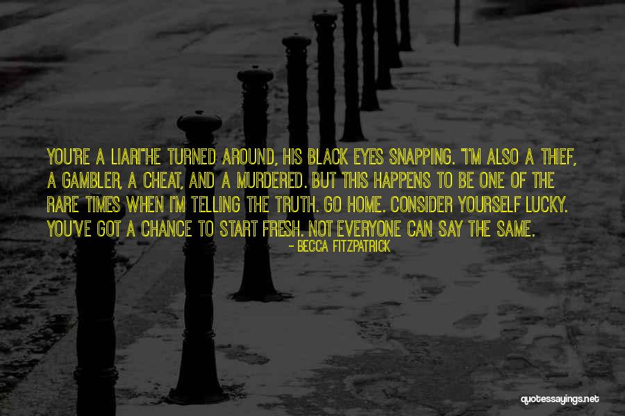 Eyes Telling The Truth Quotes By Becca Fitzpatrick