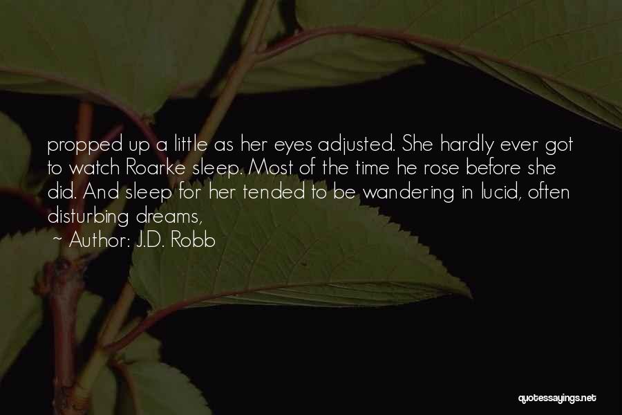 Eyes Wandering Quotes By J.D. Robb