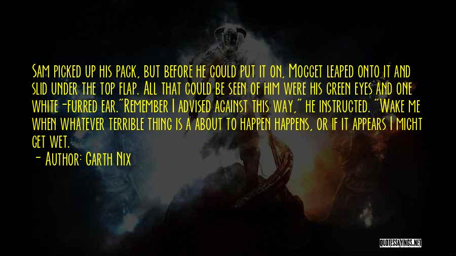 Eyes Wet Quotes By Garth Nix