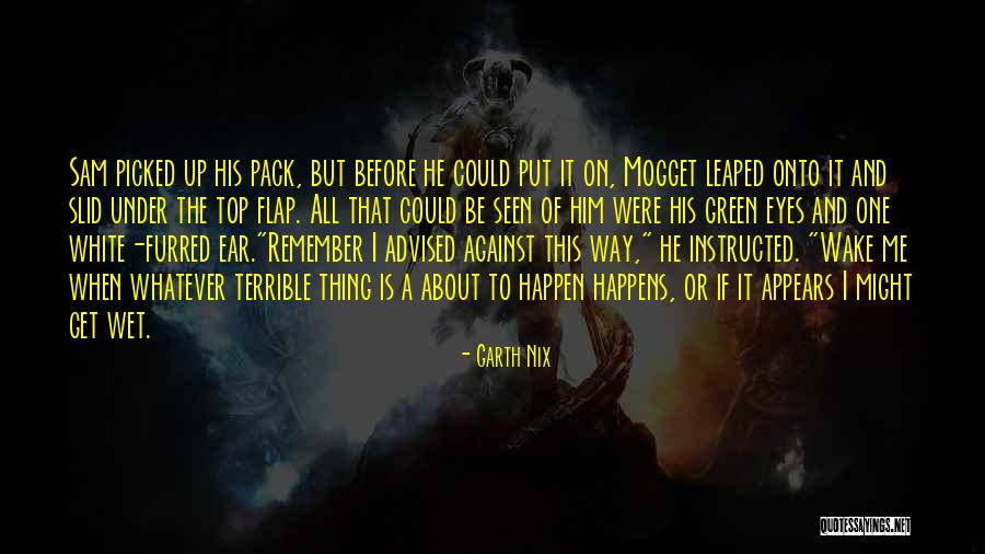 Eyes Wet Quotes By Garth Nix