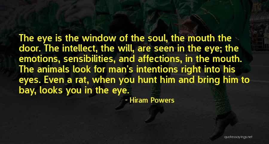 Eyes Window To Soul Quotes By Hiram Powers Eyes Window To Soul Quotes By Hiram Powers