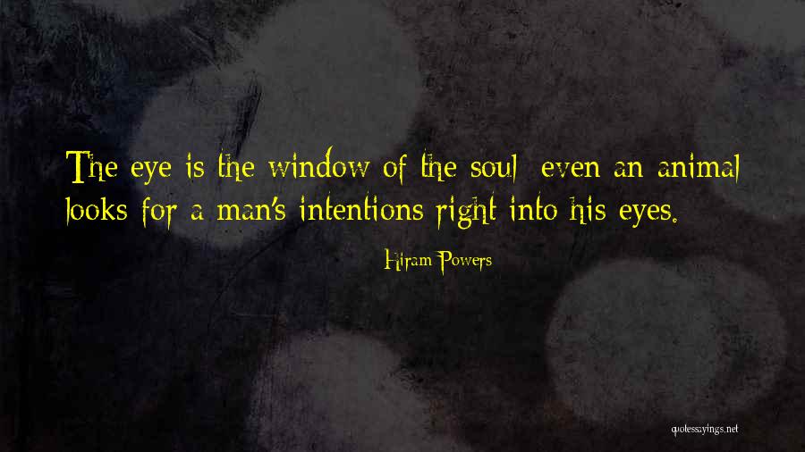 Eyes Window To Soul Quotes By Hiram Powers