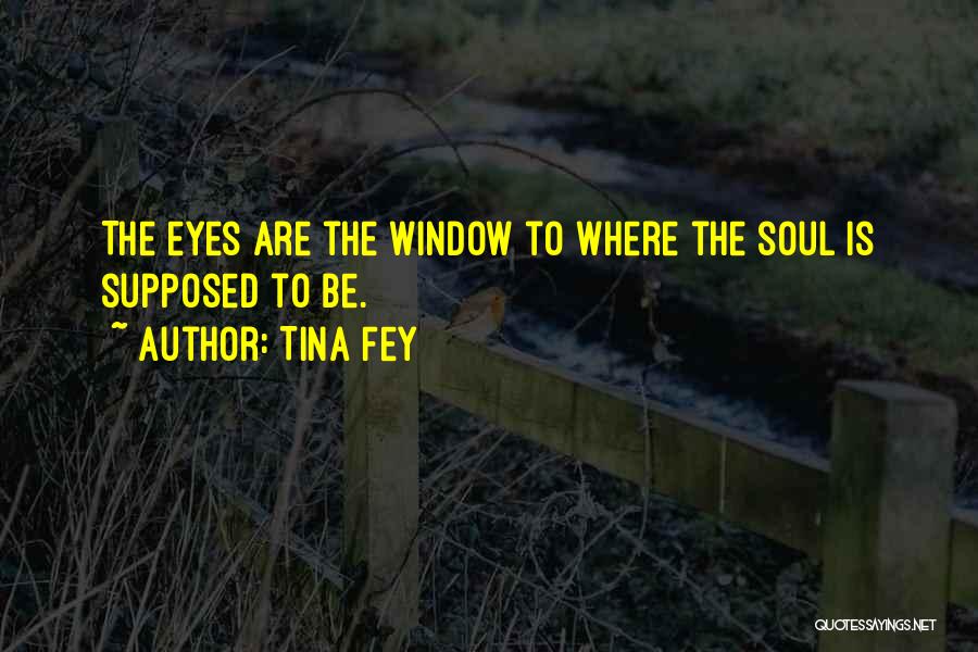 Eyes Window To Soul Quotes By Tina Fey