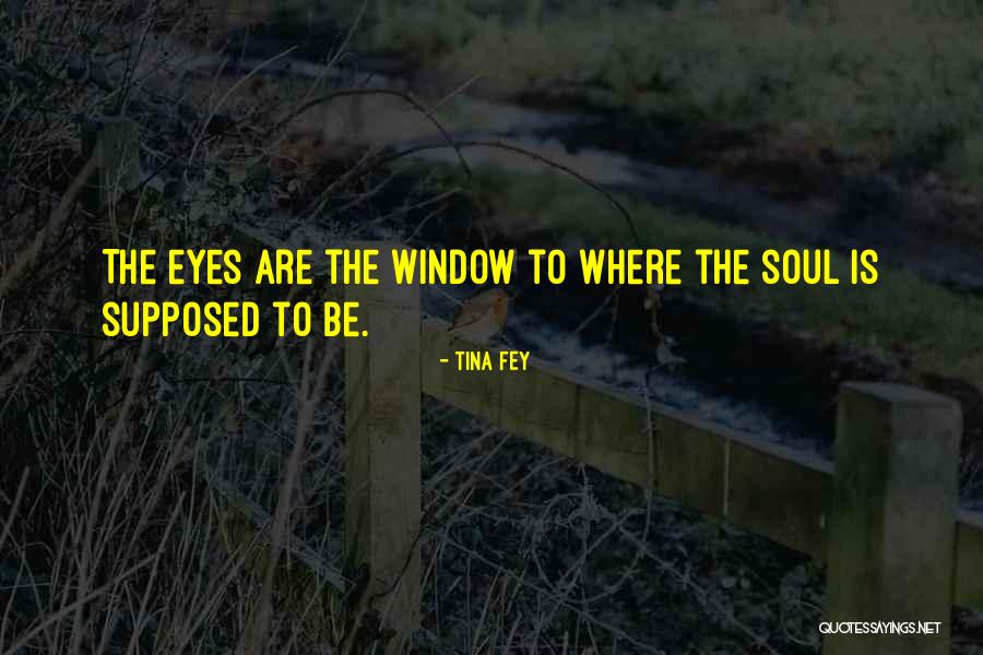 Eyes Window To Soul Quotes By Tina Fey