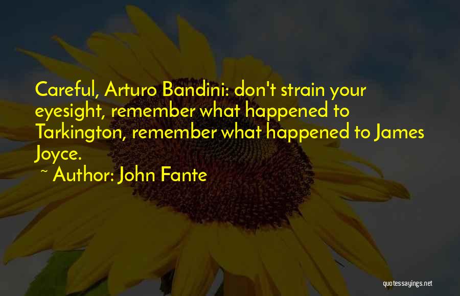 Eyesight Quotes By John Fante