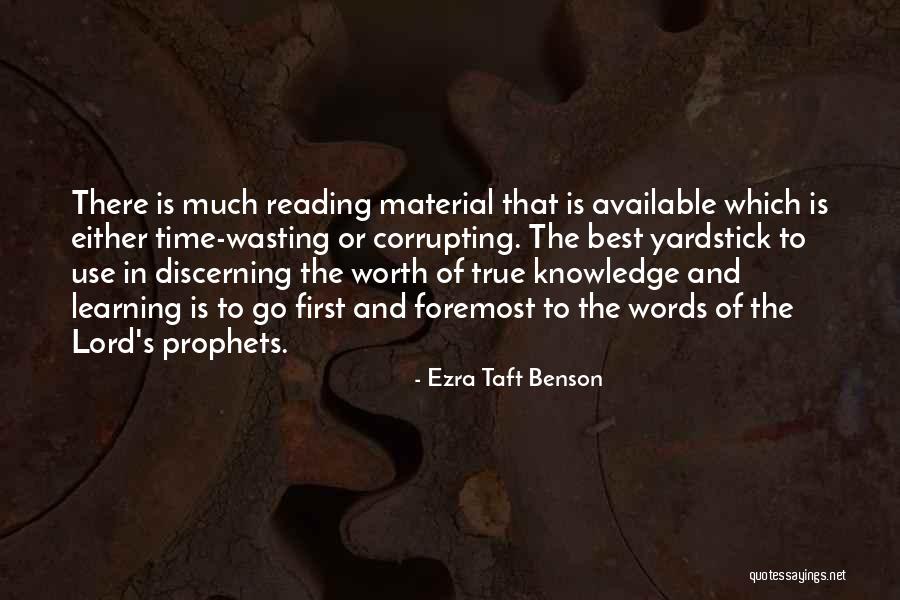 Ezra Quotes By Ezra Taft Benson