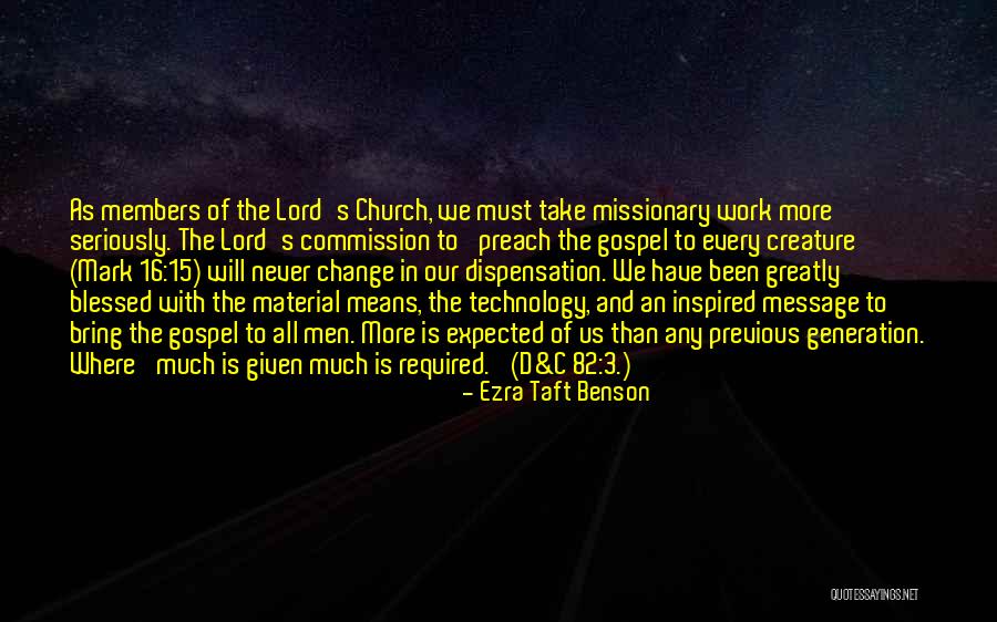 Ezra Taft Benson Quotes 1731044