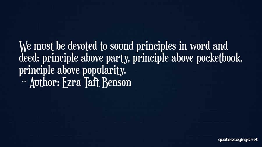 Ezra Taft Benson Quotes 686209