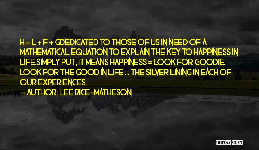 F G Quotes By Lee Bice-Matheson