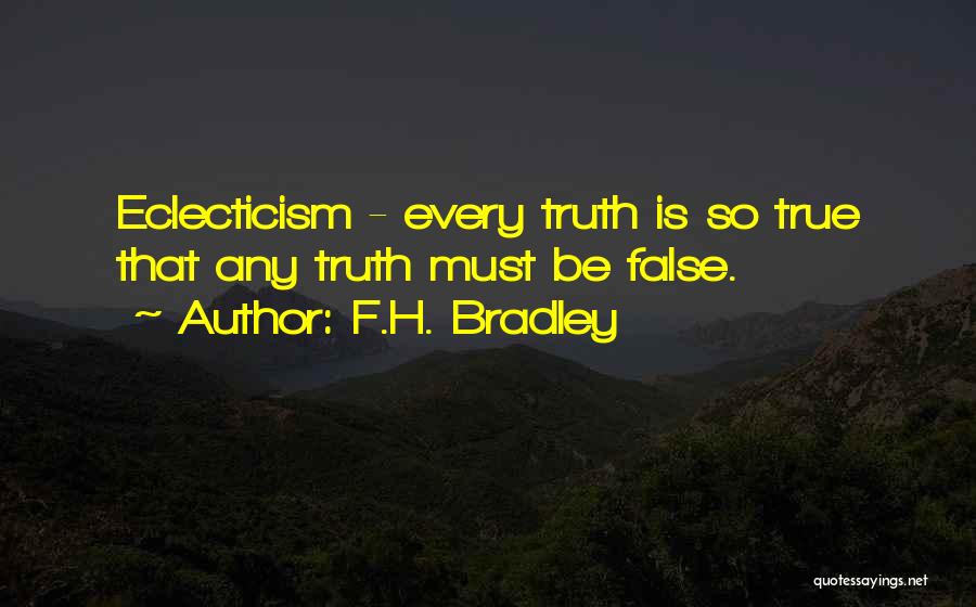 F.H. Bradley Quotes 132173