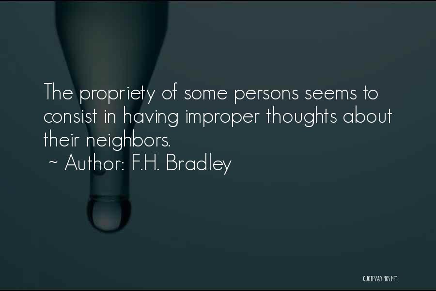 F.H. Bradley Quotes 760980