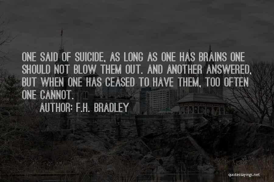 F.H. Bradley Quotes 788390